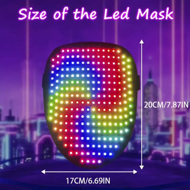 led mask gesture sensing light face transforming led - Temu